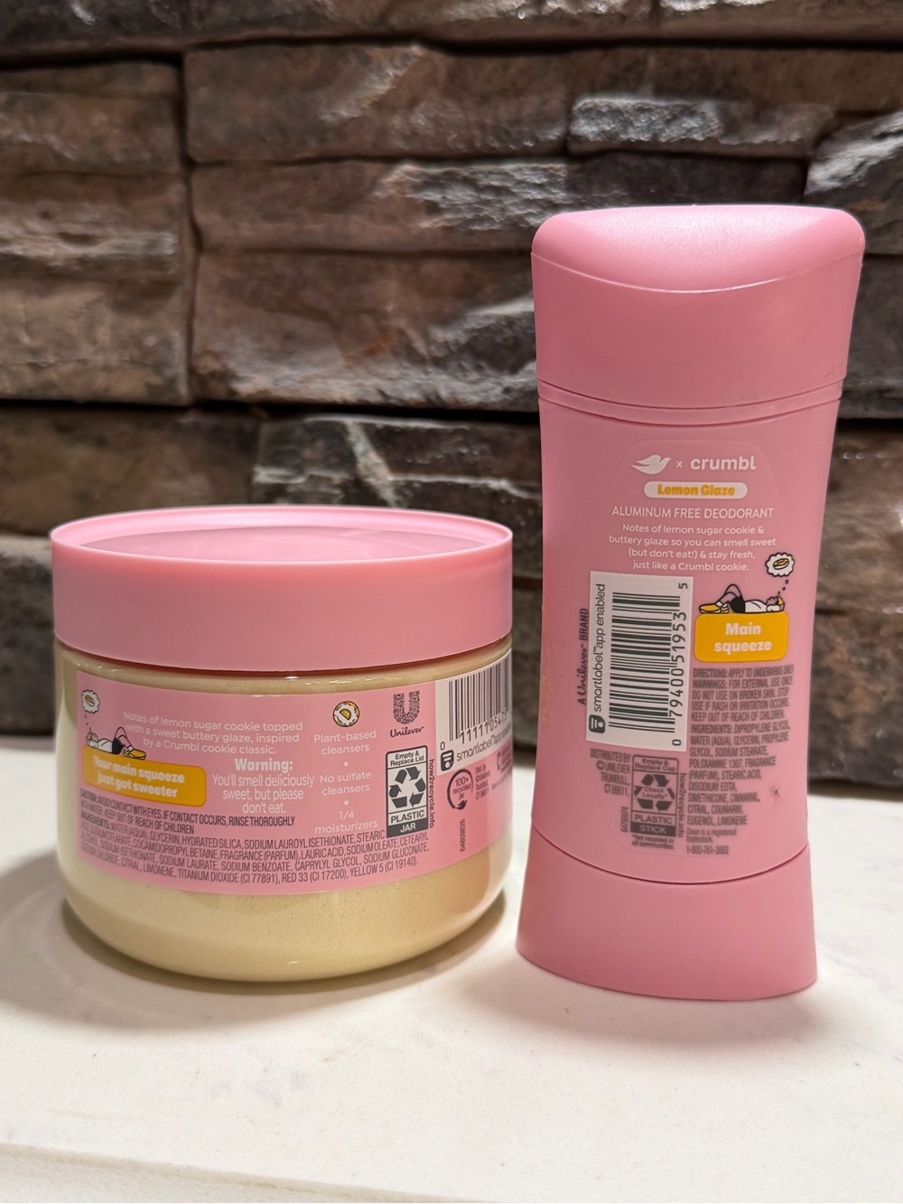 Dove Lemon Glaze Body Scrub & Deodorant Set - Pink - Picture 8 of 8